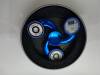 BLCR Three-Spinner Fidget Toy ¨Metallic Blue Sickle